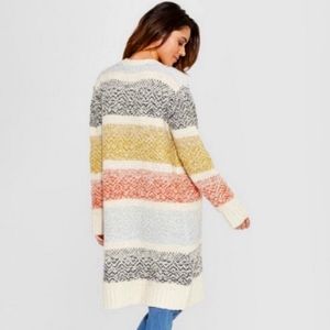 Universal Thread Wool Acrylic Blend Open Front Oversized Soft Cardigan XS